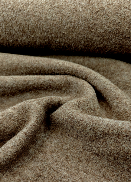 gekochte Wolle - Wollstoff - Walk - Naomi - beige melliert - 1173